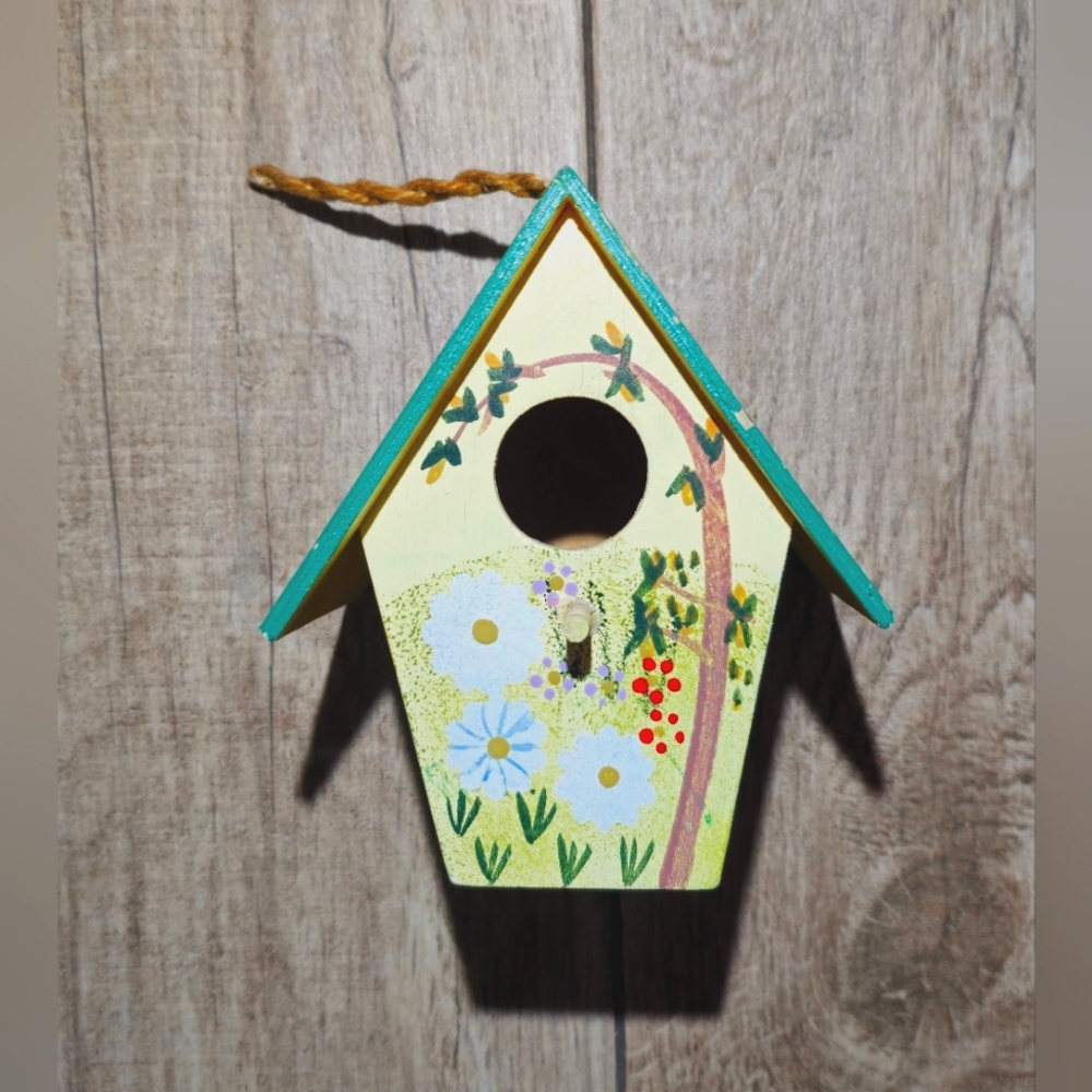 SOLD.  Wooden Bird House